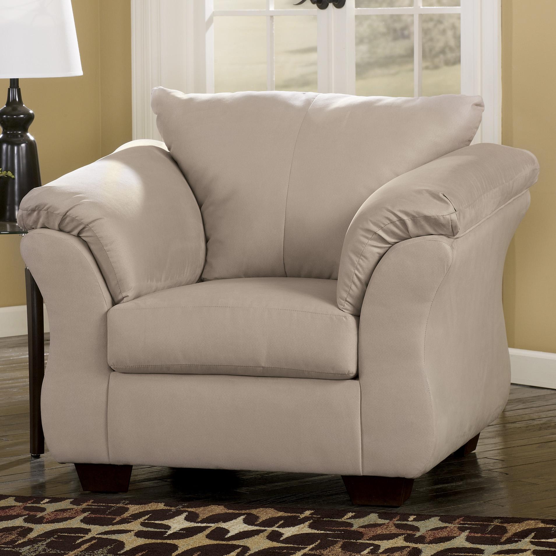 Ashley Furniture Signature Design Darcy 7500020 Contemporary Upholstered Chair with Sweeping Pillow Arms Del Sol Furniture Uph Upholstered Chairs